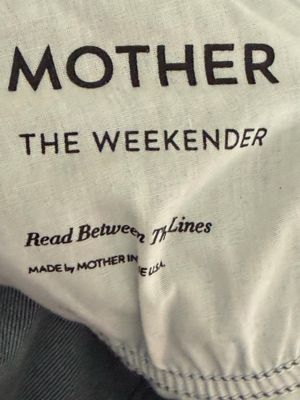 Women's Mother The Weekender Read Between the Lines, Size 25 - Picture 9 of 10